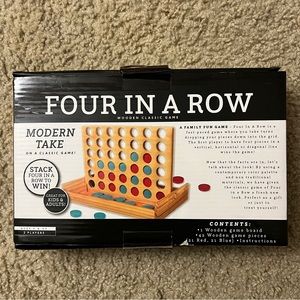 Wooden Classic Game Four In A Row Ages 6+ 2player family fun